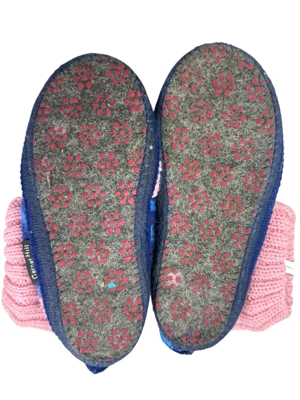 Garnet Hill Kids Cat Boiled Wool Slippers by Haflinger sz 2